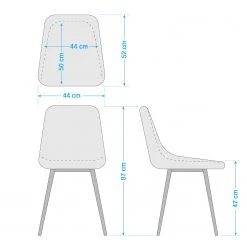 Mørteens Chaise capitonnée Iskmo - Blanc - Lot de 2 -Chaises Soldes 2022 1000006086 201013 14323400006 SKETCH DETAILS P000000001000006086 sketch