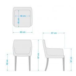 Maison Belfort Chaise à accoudoirs Austin - Tissu Kyra: Blanc -Chaises Soldes 2022 1000008143 201013 14324500014 SKETCH DETAILS P000000001000008143 sketch