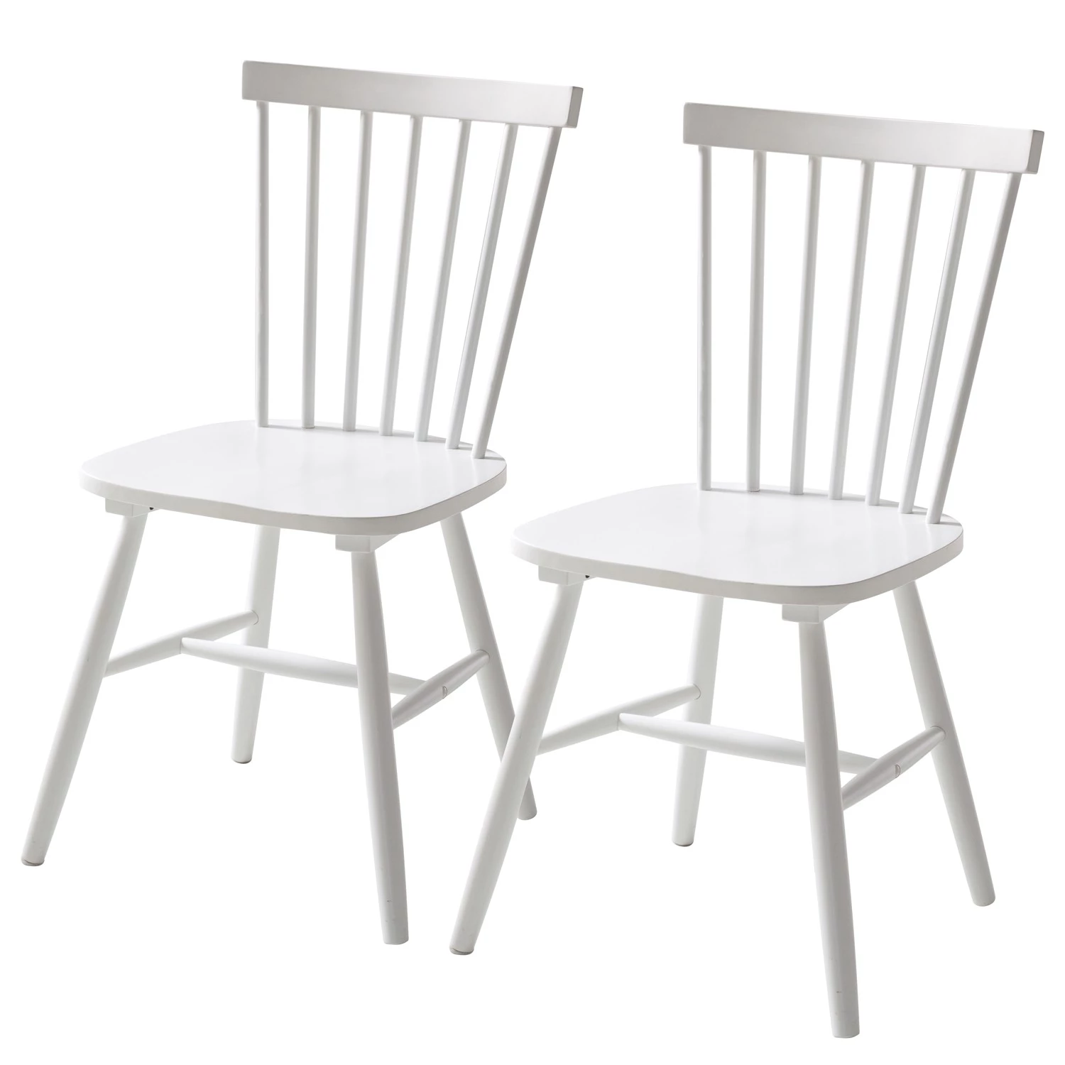 Mørteens Chaises Jalenas (lot de 2) - Blanc 3 Mørteens Chaises Jalenas (lot de 2) - Blanc