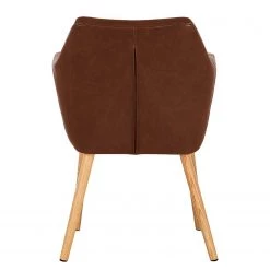 Mørteens Chaises à accoudoirs Nicholas - Cuir synthétique Aken: Marron vintage - 1 chaise -Chaises Soldes 2022 1000016017 200609 13010900034 DETAILS P000000001000016017