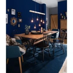 Mørteens Chaises à accoudoirs Nicholas - Tissu Cors: Bleu jean - 1 chaise -Chaises Soldes 2022 1000016018 180920 11445705 MOOD GALLERYIMAGES P000000001000016018 mood