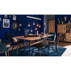 Mørteens Chaises à accoudoirs Nicholas - Tissu Cors: Bleu jean - 1 chaise -Chaises Soldes 2022 1000016018 180920 11445706 MOOD GALLERYIMAGES P000000001000016018 mood