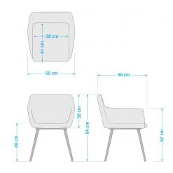 Mørteens Chaises à accoudoirs Nicholas - Tissu Cors: Bleu jean - 1 chaise -Chaises Soldes 2022 1000016018 201013 14325900024 SKETCH DETAILS P000000001000016018 sketch