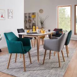 Mørteens Chaises à accoudoirs Nicholas - Tissu Cors: Pétrole - 1 chaise 15 Mørteens Chaises à accoudoirs Nicholas - Tissu Cors: Pétrole - 1 chaise -Chaises Soldes 2022 1000016020 201008 06204200054 MOOD DETAILS P000000001000016020 mood