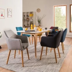 Mørteens Chaises à accoudoirs Nicholas XXL - Tissu Cors: Granite - 1 chaise -Chaises Soldes 2022 1000016139 201008 06223900175 MOOD DETAILS P000000001000016139 mood