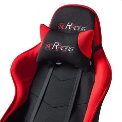 Home24office Fauteuil gamer mcRacing I - Tissu - Noir / Rouge -Chaises Soldes 2022 1000027352 200701 11445600008 DETAILS P000000001000027352