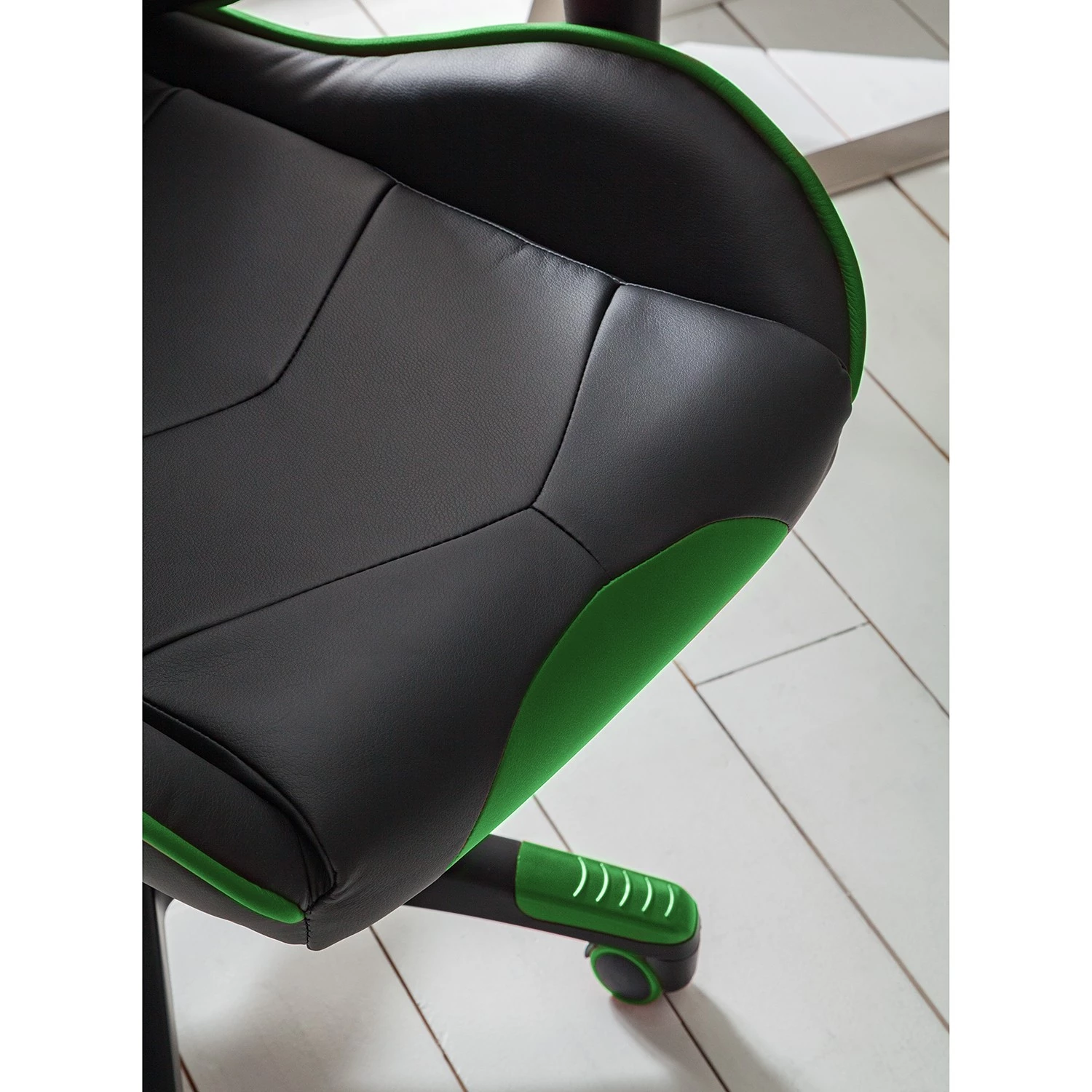 Home24office Chaise de bureau mcRacer II - Noir / Vert 16 Home24office Chaise de bureau mcRacer II - Noir / Vert – Image 14