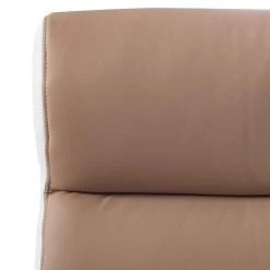 Home24office Fauteuil de direction Loipo II - Imitation cuir - Macchiato / Blanc -Chaises Soldes 2022 1000035445 200930 14011400009 DETAILS P000000001000035445