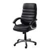Home24office Fauteuil de direction Hatley - Imitation cuir - Noir