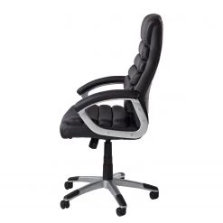 Home24office Fauteuil de direction Hatley - Imitation cuir - Noir -Chaises Soldes 2022 1000035447 200817 13075000003 DETAILS P000000001000035447