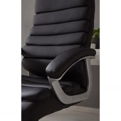Home24office Fauteuil de direction Hatley - Imitation cuir - Noir -Chaises Soldes 2022 1000035447 200819 06095500002 DETAILS P000000001000035447