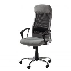 Furnitive Chaise de bureau Laviano - Gris / Noir