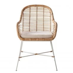 Eva Padberg Collection Chaise Garston (avec coussin d'assise) - Rotin / Métal - Rotin / Blanc 19 Eva Padberg Collection Chaise Garston (avec coussin d'assise) - Rotin / Métal - Rotin / Blanc -Chaises Soldes 2022 1000050849 190812 13025000002 DETAILS P000000001000050849