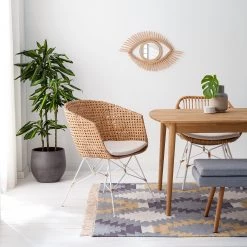 Mørteens Chaise Nokomai (avec coussin d'assise) - Rotin / Métal - Rotin / Blanc -Chaises Soldes 2022 1000050850 201130 10401600001 MOOD DETAILS P000000001000050850 mood