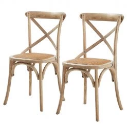 Ridgevalley Chaises Mattutina (lot de 2) - Marron clair
