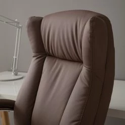 Home24office Fauteuil de direction Director II - Imitation cuir - Cappuccino -Chaises Soldes 2022 1000064391 200819 06140400002 DETAILS P000000001000064391