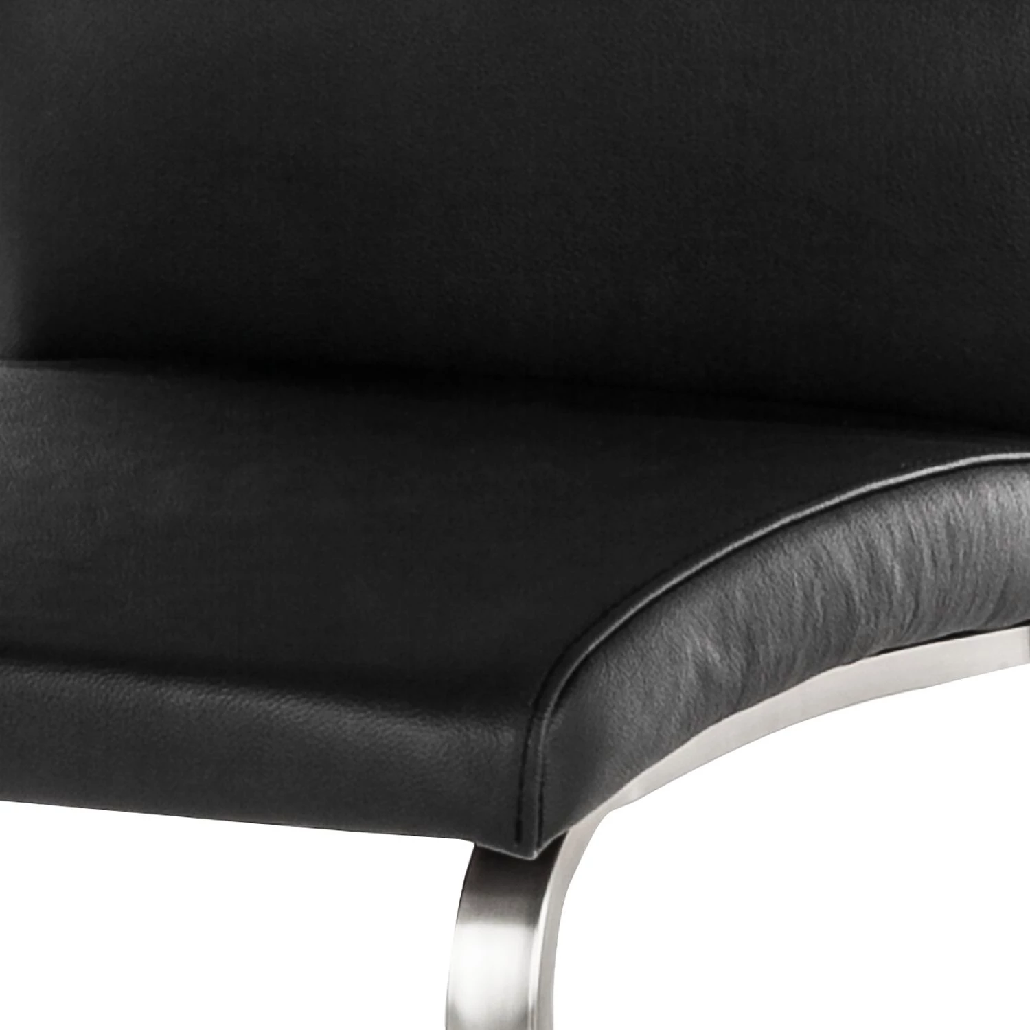 Fredriks Chaises cantilever Augusta I (lot de 2) - Cuir Aude: Noir - Sans accoudoirs 13 Fredriks Chaises cantilever Augusta I (lot de 2) - Cuir Aude: Noir - Sans accoudoirs – Image 11