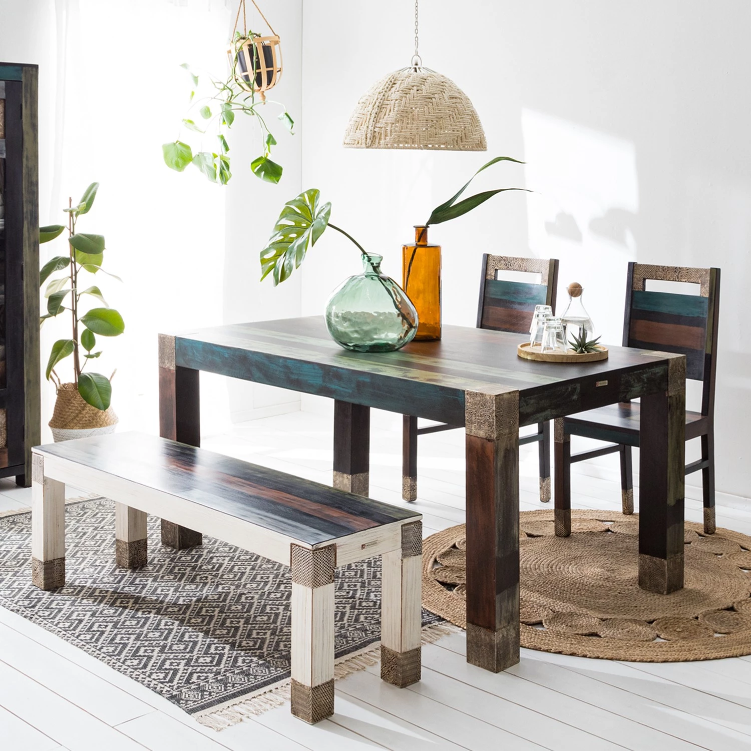 Wolf-Möbel Chaises Goa (lot de 2 chaises) - Multicolore 4 Wolf-Möbel Chaises Goa (lot de 2 chaises) - Multicolore – Image 2