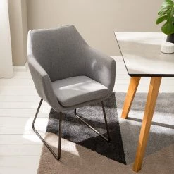 Mørteens Chaise à accoudoirs Nicholas IV - Tissu / Métal - Granit / gris-brun antique 19 Mørteens Chaise à accoudoirs Nicholas IV - Tissu / Métal - Granit / gris-brun antique -Chaises Soldes 2022 1000112681 201008 06225300188 MOOD DETAILS P000000001000112681 mood