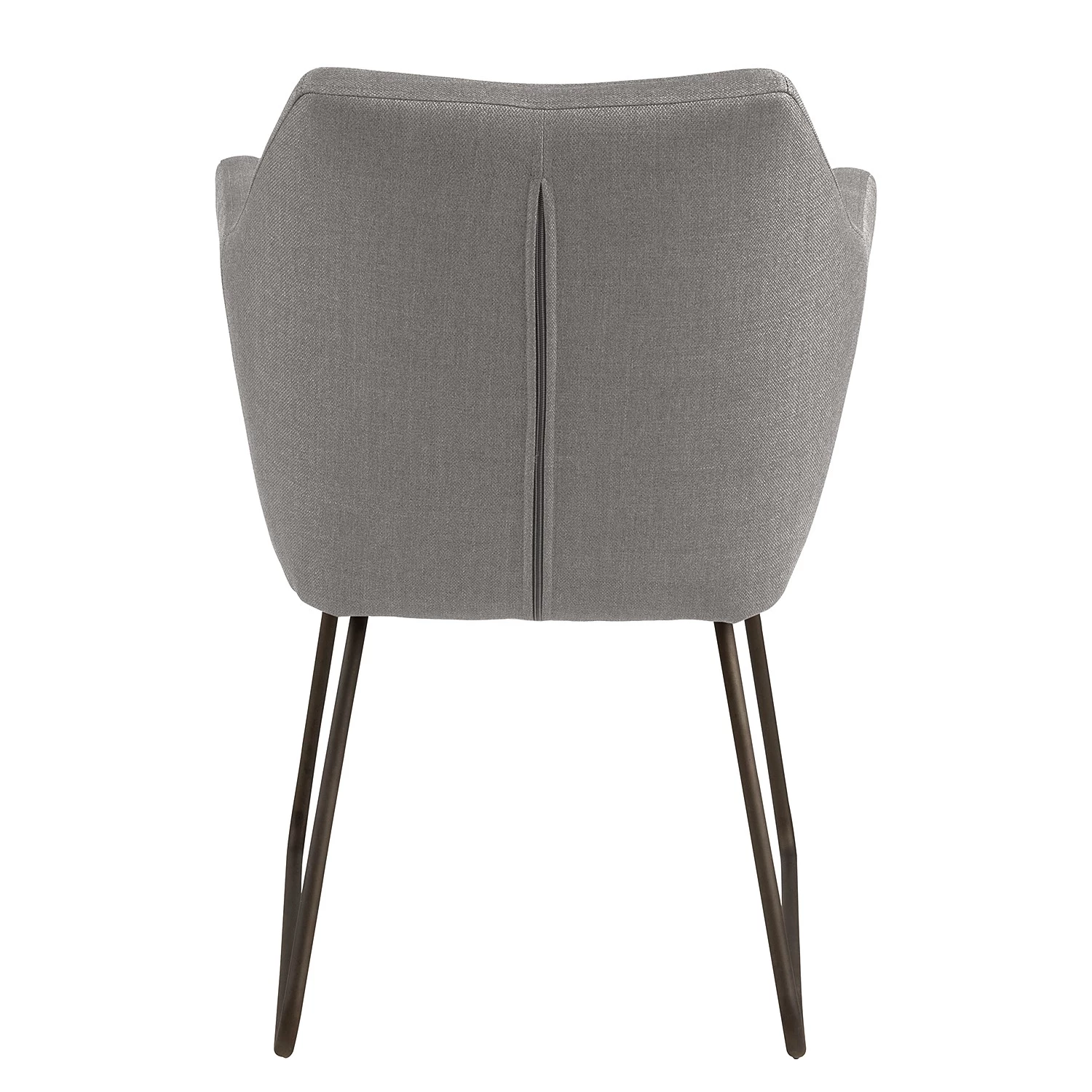 Mørteens Chaise à accoudoirs Nicholas IV - Tissu / Métal - Granit / gris-brun antique 9 Mørteens Chaise à accoudoirs Nicholas IV - Tissu / Métal - Granit / gris-brun antique – Image 7