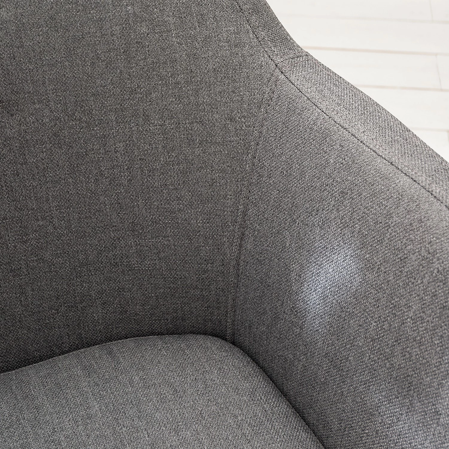 Mørteens Chaise à accoudoirs Nicholas IV - Tissu / Métal - Granit / gris-brun antique 13 Mørteens Chaise à accoudoirs Nicholas IV - Tissu / Métal - Granit / gris-brun antique – Image 11