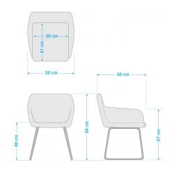 Mørteens Chaise à accoudoirs Nicholas IV - Tissu / Métal - Granit / gris-brun antique 31 Mørteens Chaise à accoudoirs Nicholas IV - Tissu / Métal - Granit / gris-brun antique -Chaises Soldes 2022 1000112681 201013 14333600052 SKETCH DETAILS P000000001000112681 sketch