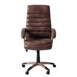 Home24office Fauteuil de direction Hatley II - Microfibre - Marron vintage / Cuivre -Chaises Soldes 2022 1000113520 200817 13075100019 DETAILS P000000001000113520