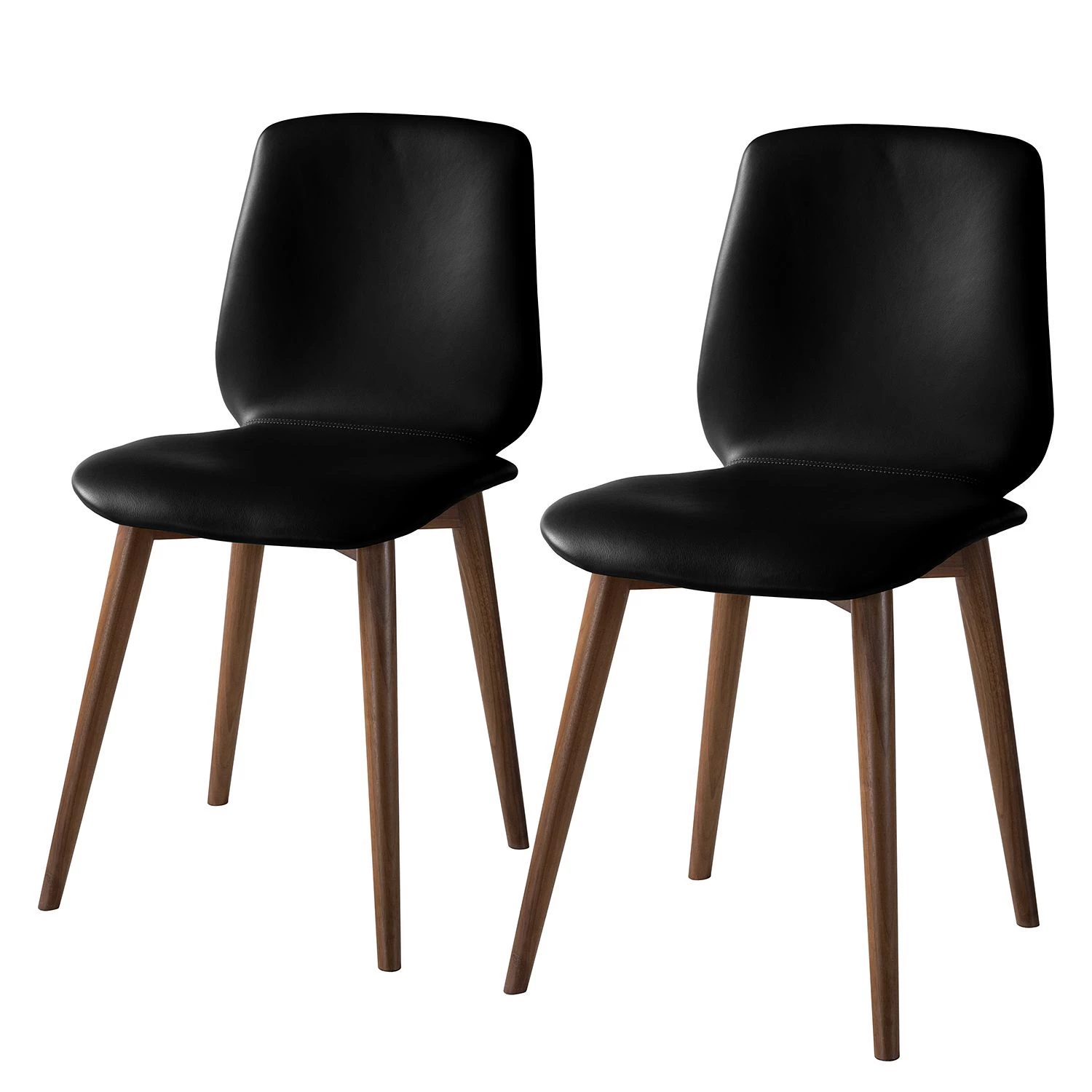 Studio Copenhagen Chaises Wilga V (lot de 2) - Cuir véritable 3 Studio Copenhagen Chaises Wilga V (lot de 2) - Cuir véritable