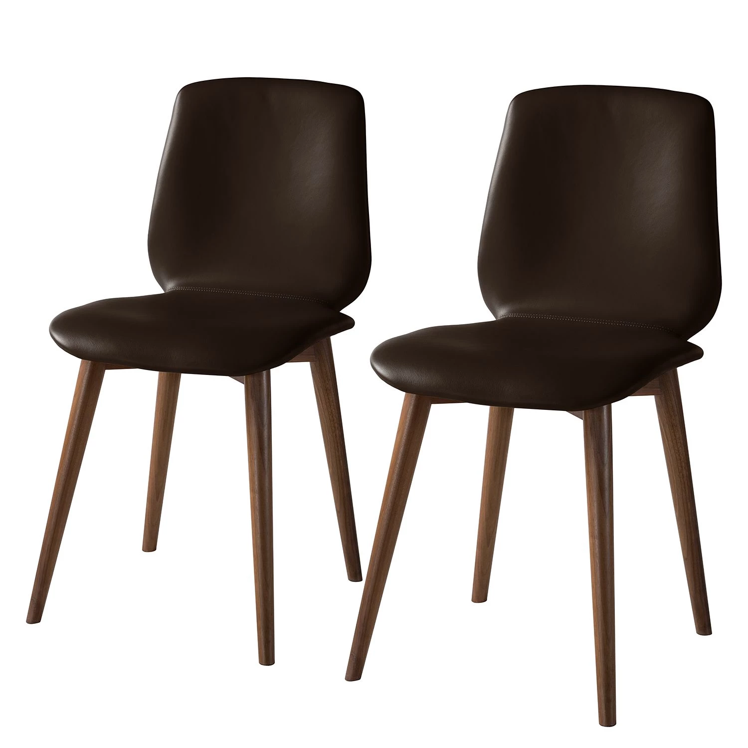 Studio Copenhagen Chaises Wilga V (lot de 2) - Cuir véritable 3 Studio Copenhagen Chaises Wilga V (lot de 2) - Cuir véritable