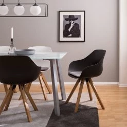 Mørteens Chaises à accoudoirs Skelde I - Matière plastique / Hévéa massif - Noir - Lot de 2 19 Mørteens Chaises à accoudoirs Skelde I - Matière plastique / Hévéa massif - Noir - Lot de 2 -Chaises Soldes 2022 1000123392 201126 16390500008 MOOD DETAILS P000000001000123392 mood