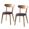 Mørteens Chaises Bogmoor (lot de 2) - imitation cuir / Frêne massif - Beige / Noir -Chaises Soldes 2022 1000123742 180914 07420801 IMAGE P000000001000123742