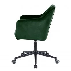 Jack & Alice Chaise de bureau Leezy - Velours - Vert / Noir -Chaises Soldes 2022 1000123851 200701 14292600005 DETAILS P000000001000123851