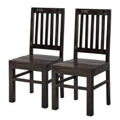 Ars manufacti Chaises Keyport (lot de 2) - Manguier massif