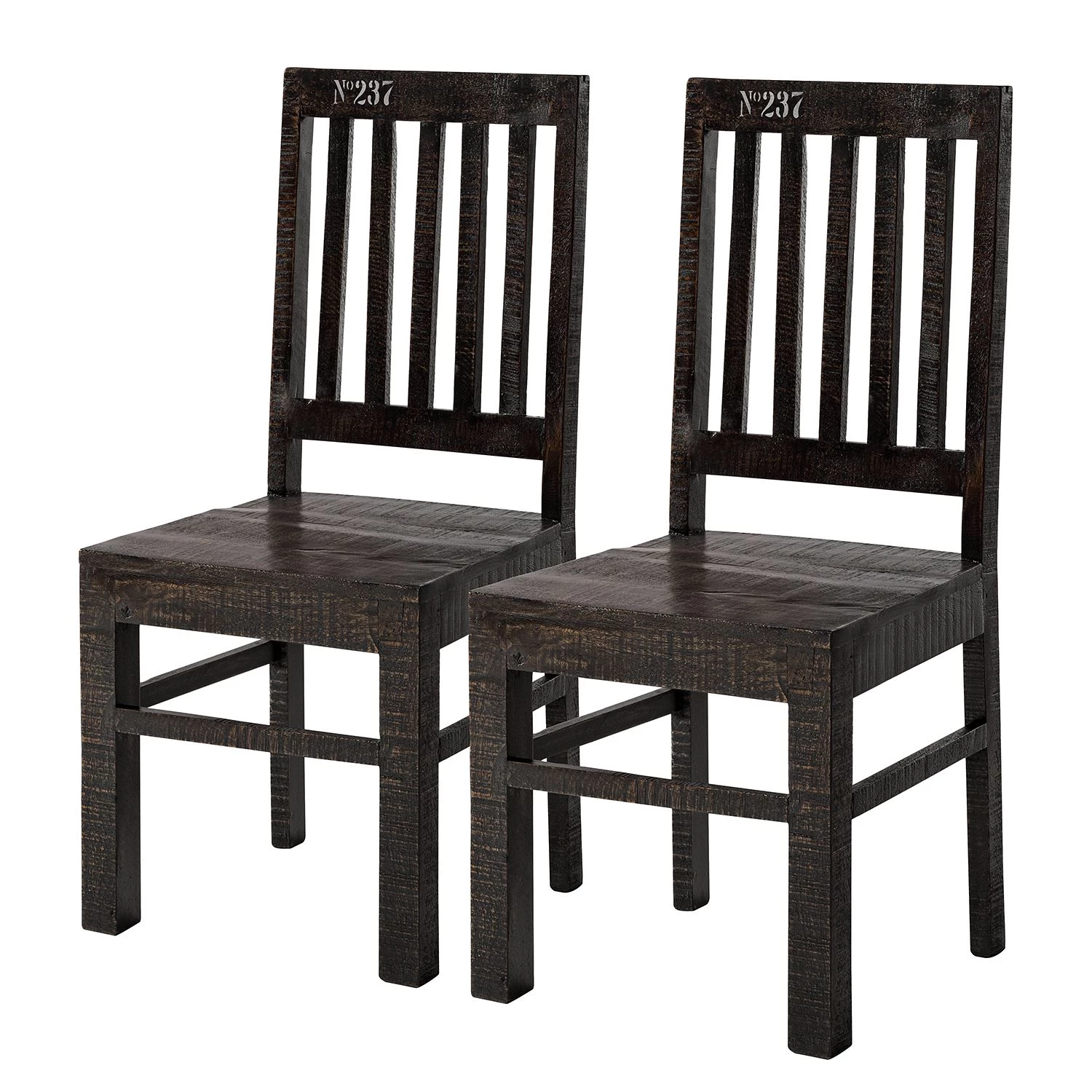 Ars manufacti Chaises Keyport (lot de 2) - Manguier massif 3 Ars manufacti Chaises Keyport (lot de 2) - Manguier massif