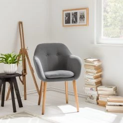 Mørteens Chaise à accoudoirs Bolands - Gris clair / Chêne 14 Mørteens Chaise à accoudoirs Bolands - Gris clair / Chêne -Chaises Soldes 2022 1000126061 180725 07402503 MOOD GALLERYIMAGES P000000001000126061 mood