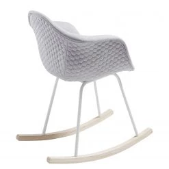 Norrwood Rocking chair Kevya II (lot de 2) - Tissu / Frêne massif - Gris clair / Frêne -Chaises Soldes 2022 1000128761 180821 085045162 GALLERYIMAGES P000000001000128761