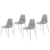 Norrwood Chaises Whatts (lot de 4) - Gris
