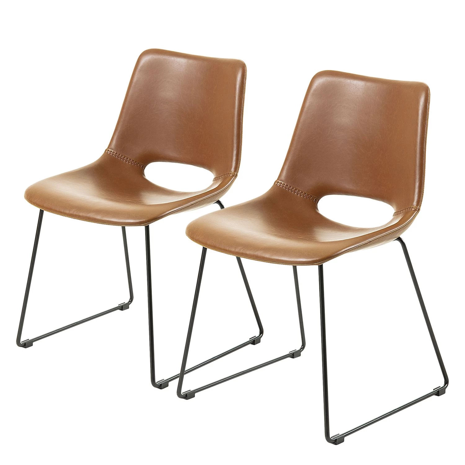 Red Living Chaises Yamhill (lot de 2) - Marron clair 3 Red Living Chaises Yamhill (lot de 2) - Marron clair
