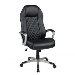 Duo Collection Fauteuil de bureau Matthias - Imitation cuir / Noir -Chaises Soldes 2022 1000129038 180817 15164708 GALLERYIMAGES P000000001000129038