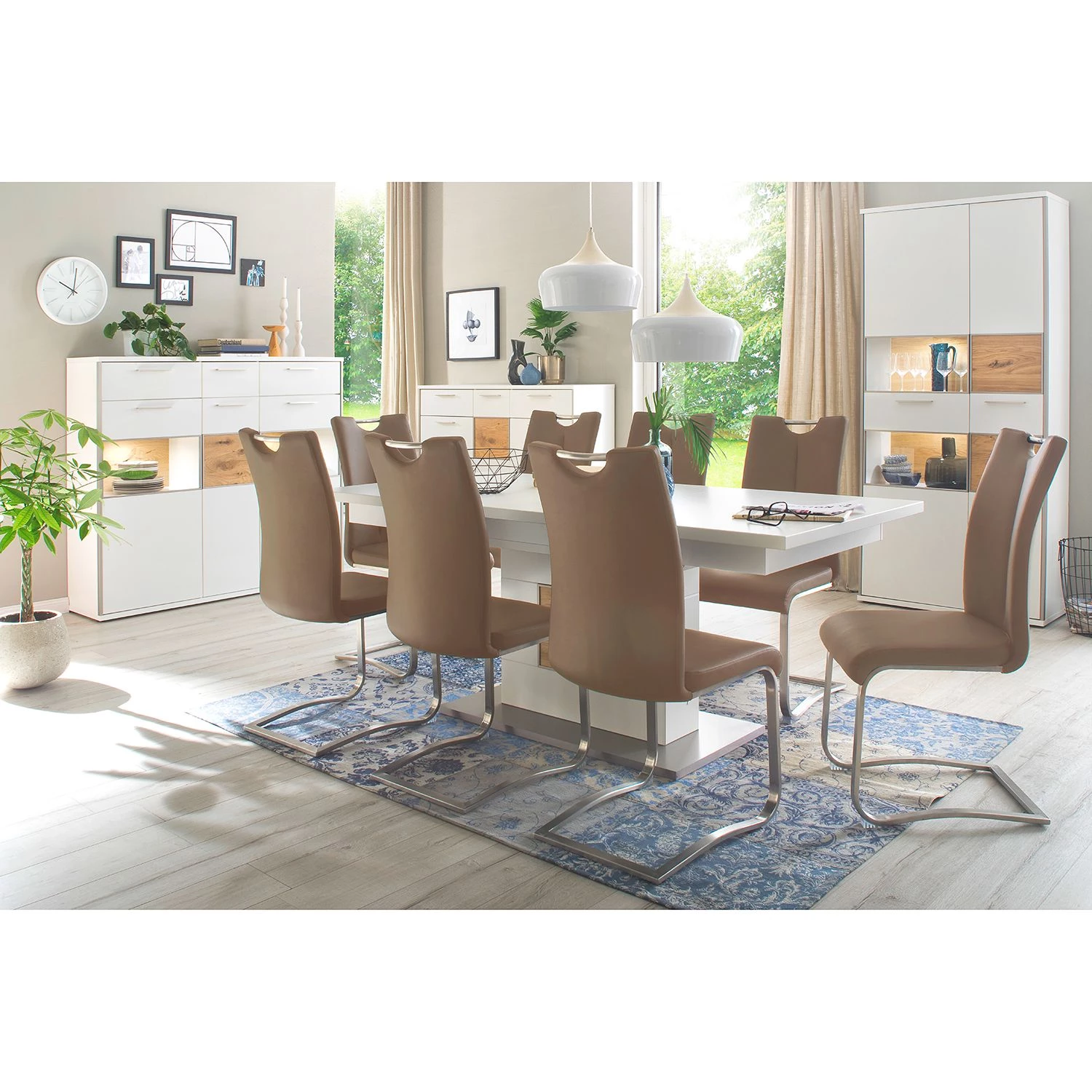 Loftscape Chaises cantilever Anamela II (lot de 2) - Cuir véritable - Marron 5 Loftscape Chaises cantilever Anamela II (lot de 2) - Cuir véritable - Marron – Image 3