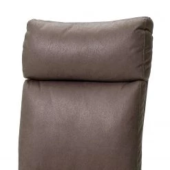 Loftscape Chaises cantilever Sarena (lot de 2) - Microfibre / Acier inoxydable - Argenté - Marron vieilli -Chaises Soldes 2022 1000129678 180906 07255339 GALLERYIMAGES P000000001000129678