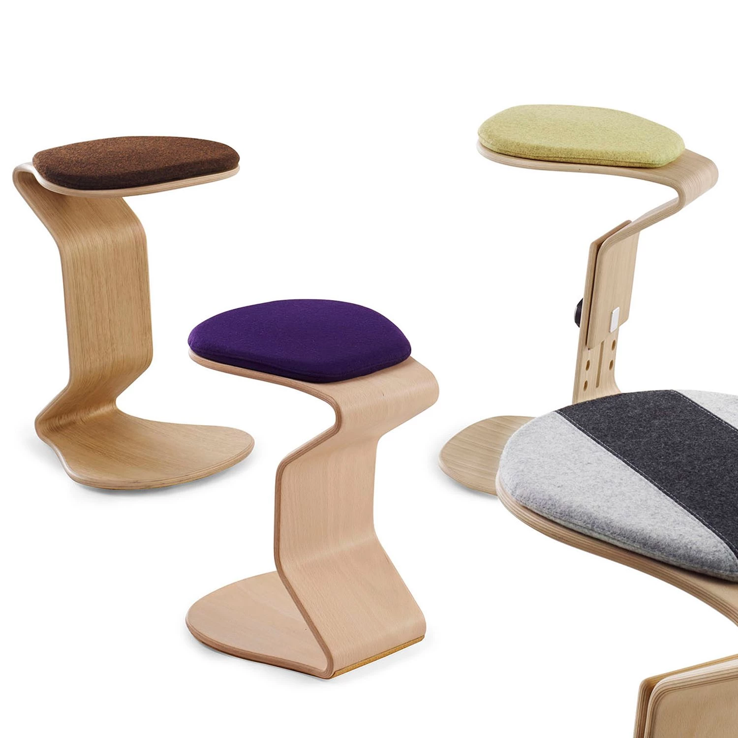 Mayer Sitzmöbel Tabouret myERCOLINO - Laine de Laneve / Placage en bois véritable - Jaune olive 9 Mayer Sitzmöbel Tabouret myERCOLINO - Laine de Laneve / Placage en bois véritable - Jaune olive – Image 7