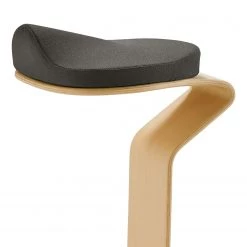 Mayer Sitzmöbel Tabouret myERCOLINO - Laine de Laneve / Placage en bois véritable - Anthracite -Chaises Soldes 2022 1000137082 181116 132421273 GALLERYIMAGES P000000001000137082