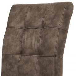 Loftscape Chaises cantilever Clyde (lot de 2) - Microfibre / Acier - Taupe vintage / Anthracite -Chaises Soldes 2022 1000138395 201204 14524100010 DETAILS P000000001000138395