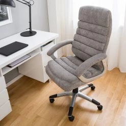 Furnitive Fauteuil de bureau Hatley III - Microfibre - Gris -Chaises Soldes 2022 1000147206 201012 11155400033 MOOD DETAILS P000000001000147206 mood