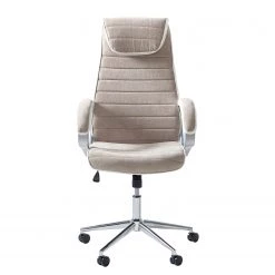 Furnitive Fauteuil de bureau Austinmer - Microfibre / Imitation cuir - Beige / Blanc -Chaises Soldes 2022 1000147208 200812 14125100002 DETAILS P000000001000147208