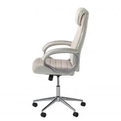 Furnitive Fauteuil de bureau Austinmer - Microfibre / Imitation cuir - Beige / Blanc -Chaises Soldes 2022 1000147208 200812 14125100003 DETAILS P000000001000147208