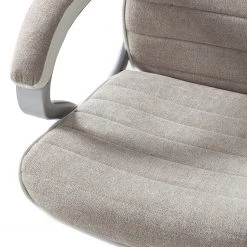 Furnitive Fauteuil de bureau Austinmer - Microfibre / Imitation cuir - Beige / Blanc -Chaises Soldes 2022 1000147208 200812 14125100008 DETAILS P000000001000147208