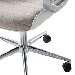 Furnitive Fauteuil de bureau Austinmer - Microfibre / Imitation cuir - Beige / Blanc -Chaises Soldes 2022 1000147208 200812 14125100009 DETAILS P000000001000147208