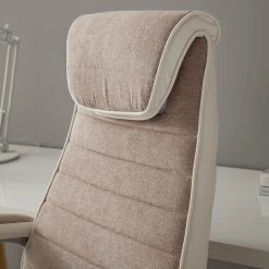 Furnitive Fauteuil de bureau Austinmer - Microfibre / Imitation cuir - Beige / Blanc -Chaises Soldes 2022 1000147208 200819 06140900007 DETAILS P000000001000147208